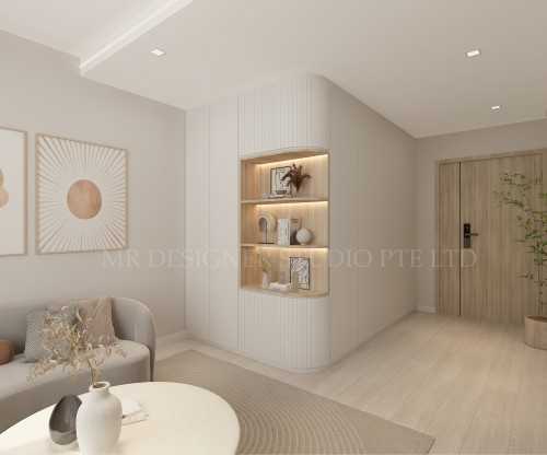 Contemporary Living Room at Tampines greenvines