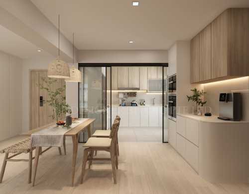 Contemporary Kitchen at Tampines greenvines