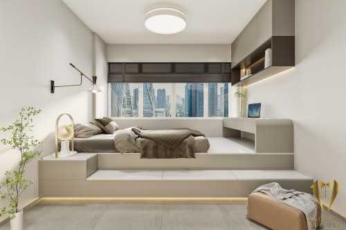 Contemporary Bedroom at Tampines ave 4