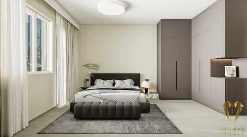 Contemporary Bedroom at Tampines ave 4