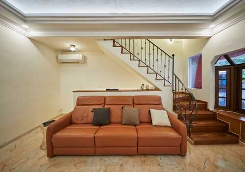 Transitional Living Room at Jalan Kuak