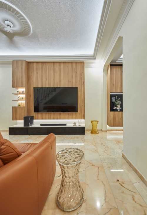 Transitional Living Room at Jalan Kuak