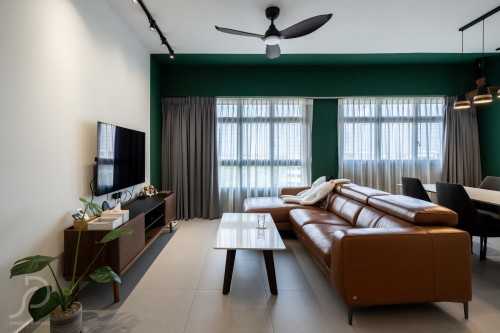 Modern Living Room at Tampines | Tampines Greenverge