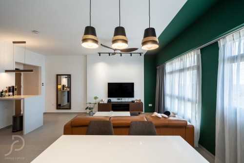 Modern Living Room at Tampines | Tampines Greenverge