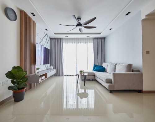 Contemporary Living Room at Northshore Drive