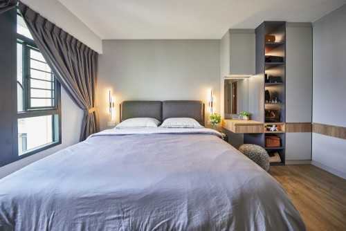 Contemporary Bedroom at Alkaff Courtview