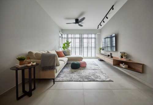 Contemporary Living Room at Alkaff Courtview