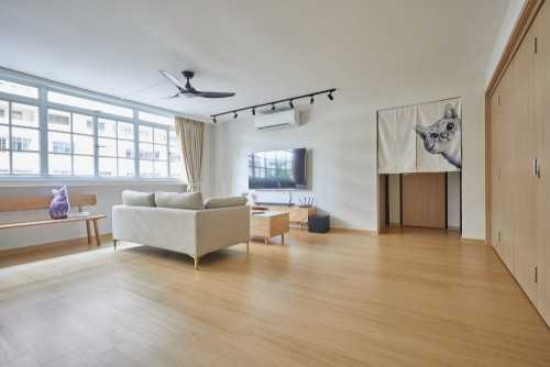 Scandinavian Living Room at Ubi Avenue 1