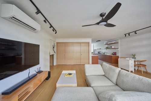 Scandinavian Living Room at Ubi Avenue 1