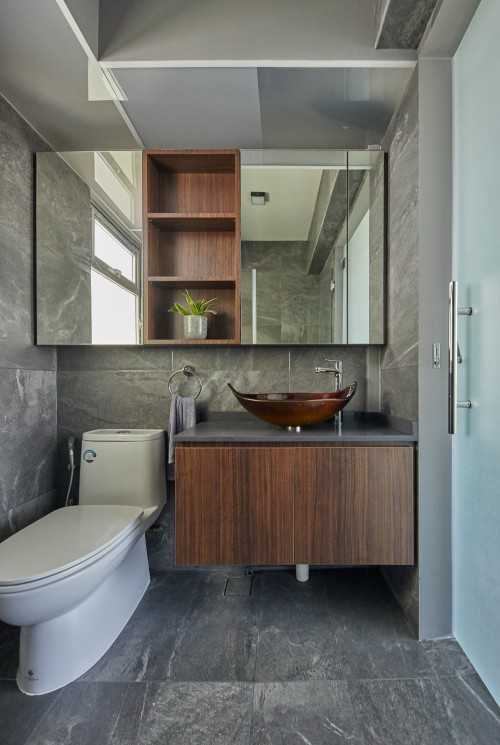 Contemporary Bathroom at Ang Mo Kio Street 23