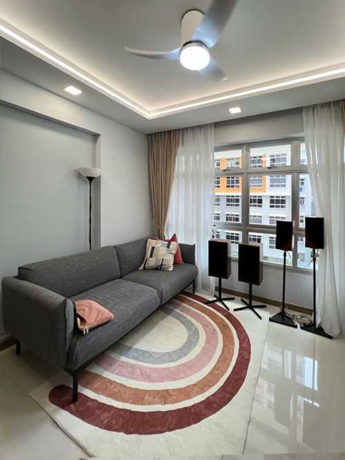 Scandinavian Living Room at Bedok South Horizon
