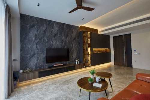 Contemporary Living Room at Corals at Keppel Bay