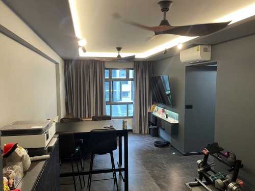 Industrial Living Room at 461C Sengkang West Way