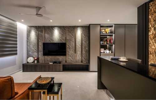 Modern Living Room at Jalan Membina