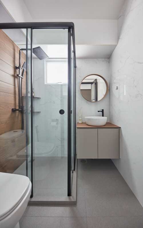 Scandinavian Bathroom at Edgedale Plains