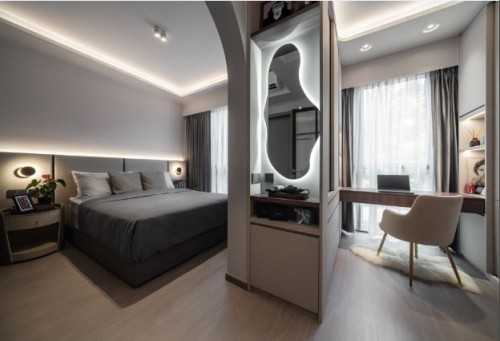Contemporary Bedroom at 9 Serangoon North View