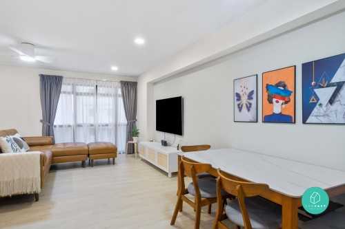 Scandinavian Living Room at Sengkang 200