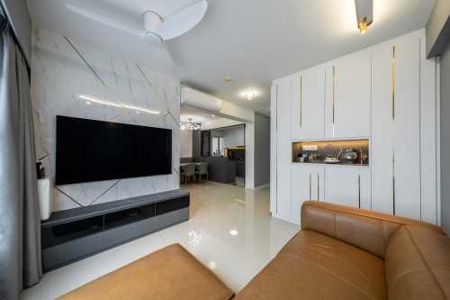Contemporary Living Room at Geylang | Dakota Breeze