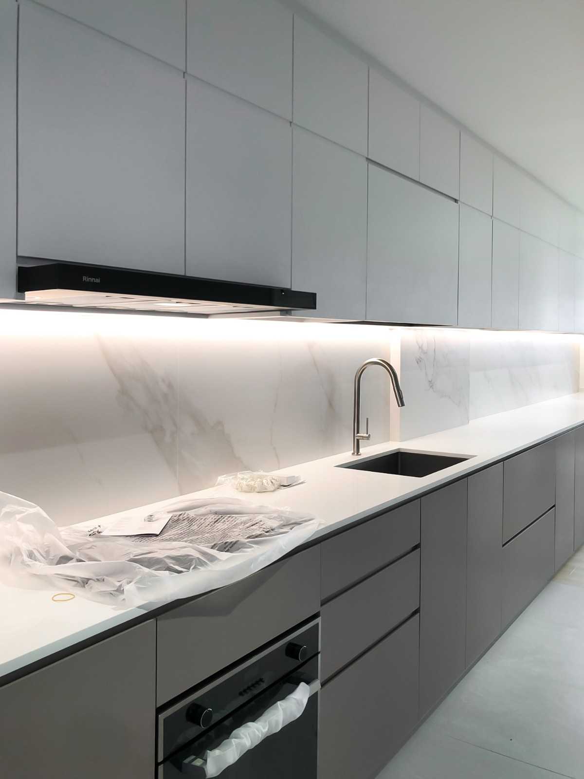 Scandinavian Kitchen with Kitchen Island and Kitchen Accessories