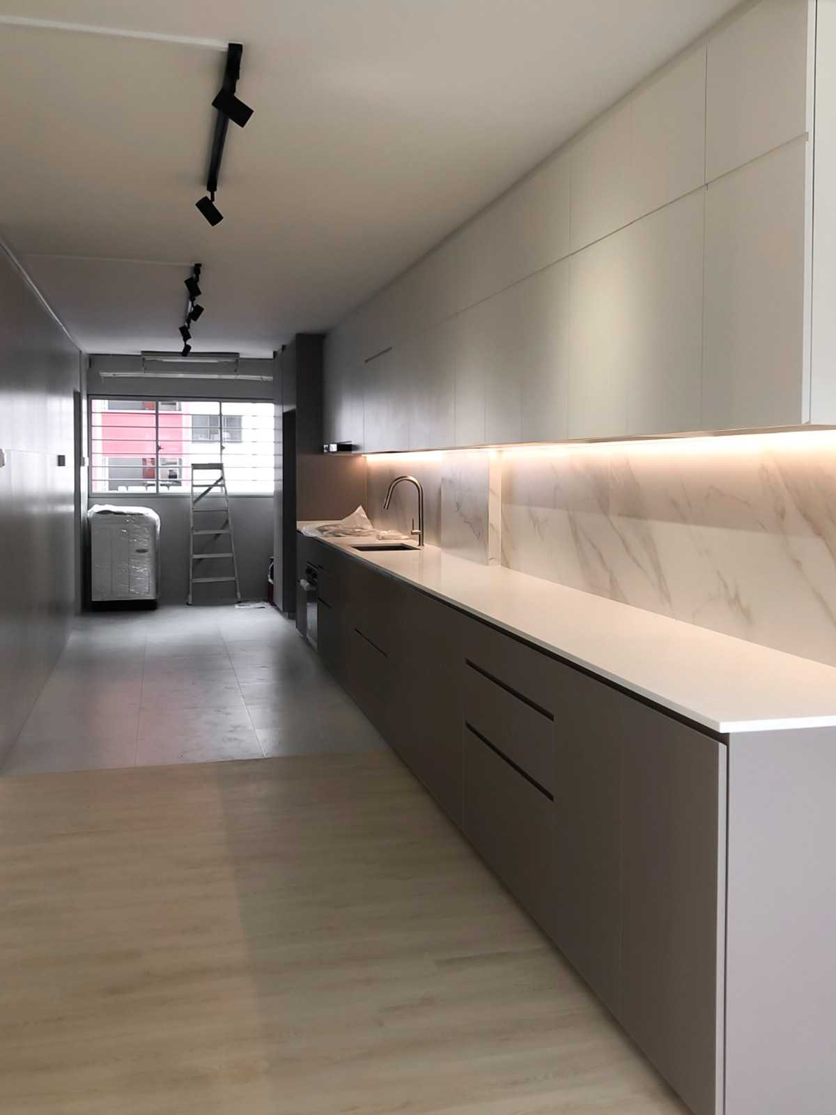Scandinavian Kitchen with Kitchen Window and Kitchen Accessories