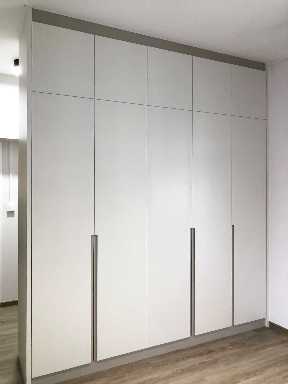 Scandinavian Bedroom with Wardrobe and Storage Cabinets