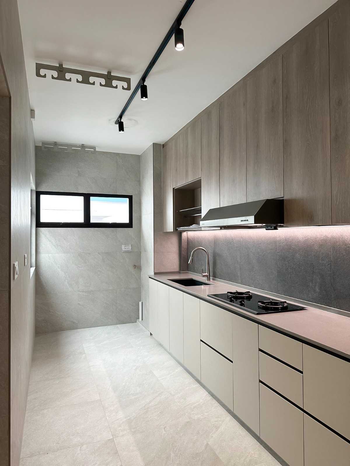 Scandinavian Kitchen with Kitchen Window and Kitchen Accessories
