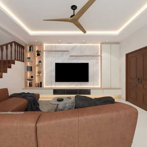 Contemporary Living Room at Landed
