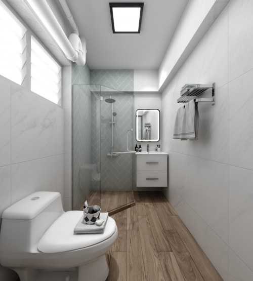 Contemporary Bathroom at Home