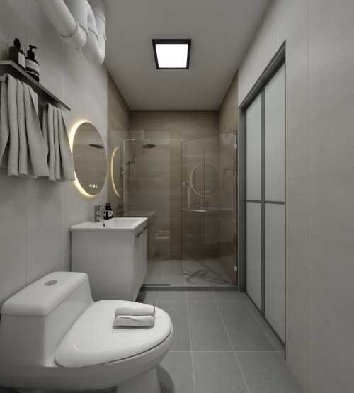 Contemporary Bathroom at Home