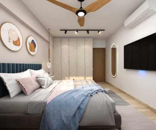 Contemporary Bedroom at Home