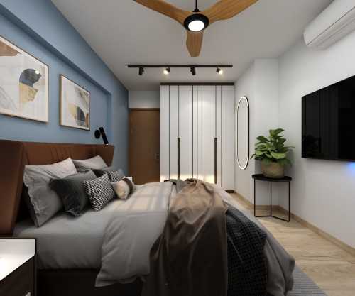 Contemporary Bedroom at Home