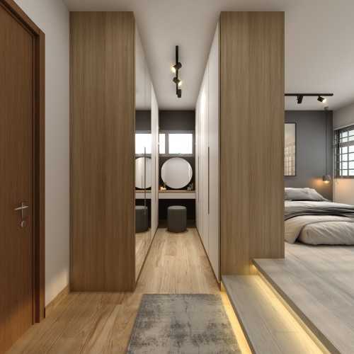 Contemporary Bedroom at Home