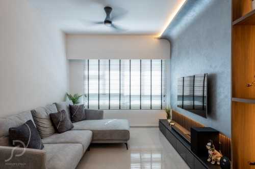 Contemporary Living Room at Buangkok | Buangkok Vale