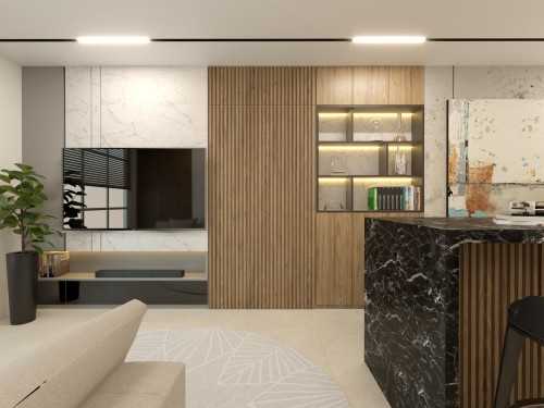 Scandinavian Living Room at YISHUN GLEN (HDB BTO)
