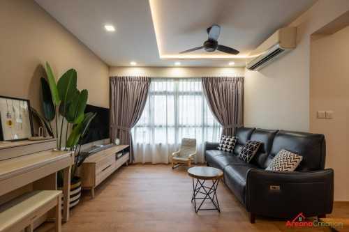 Scandinavian Living Room at Keat Hong Crest