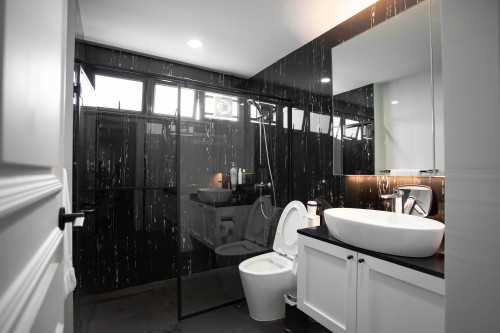 Scandinavian Bathroom at Chiltern Park Condominium