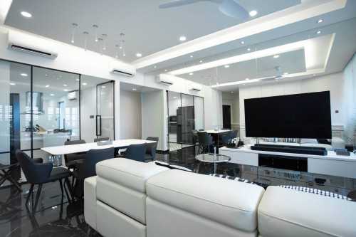 Scandinavian Living Room at Chiltern Park Condominium