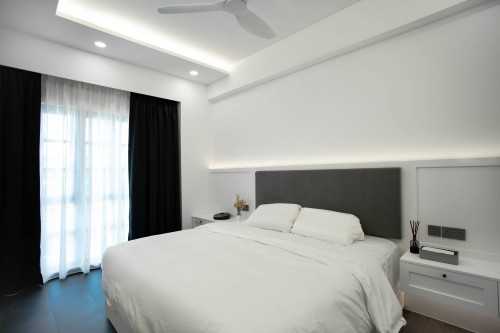 Scandinavian Bedroom at Chiltern Park Condominium