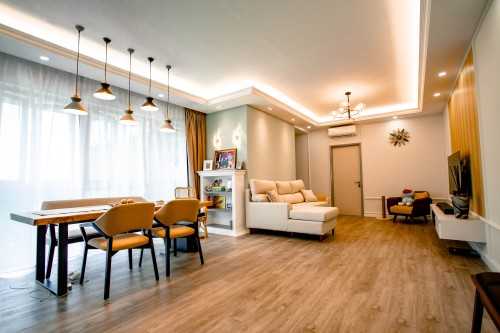 Modern Living Room at Trellis Condominium @ Toa Payoh