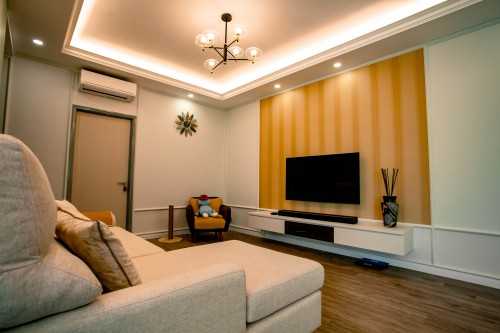 Modern Living Room at Trellis Condominium @ Toa Payoh