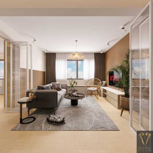 Scandinavian Living Room at toh yi drive