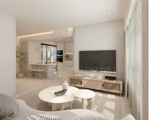 Minimalist Living Room at Tampines 638C