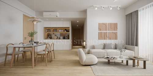 Scandinavian Living Room at anchorvale belle waters