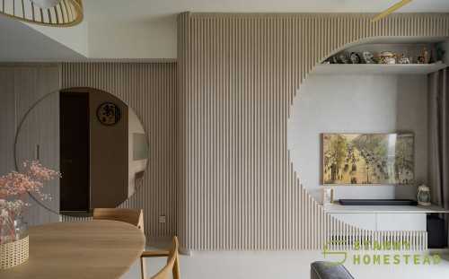 Scandinavian Living Room at 18 Fernvale Street