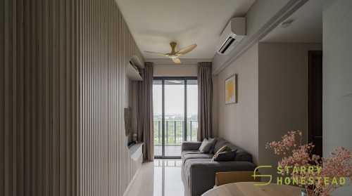 Scandinavian Living Room at 18 Fernvale Street