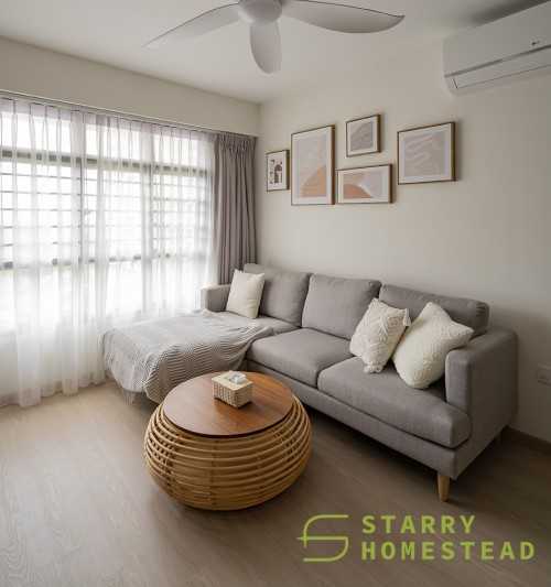 Scandinavian Living Room at 472B Fernvale Street