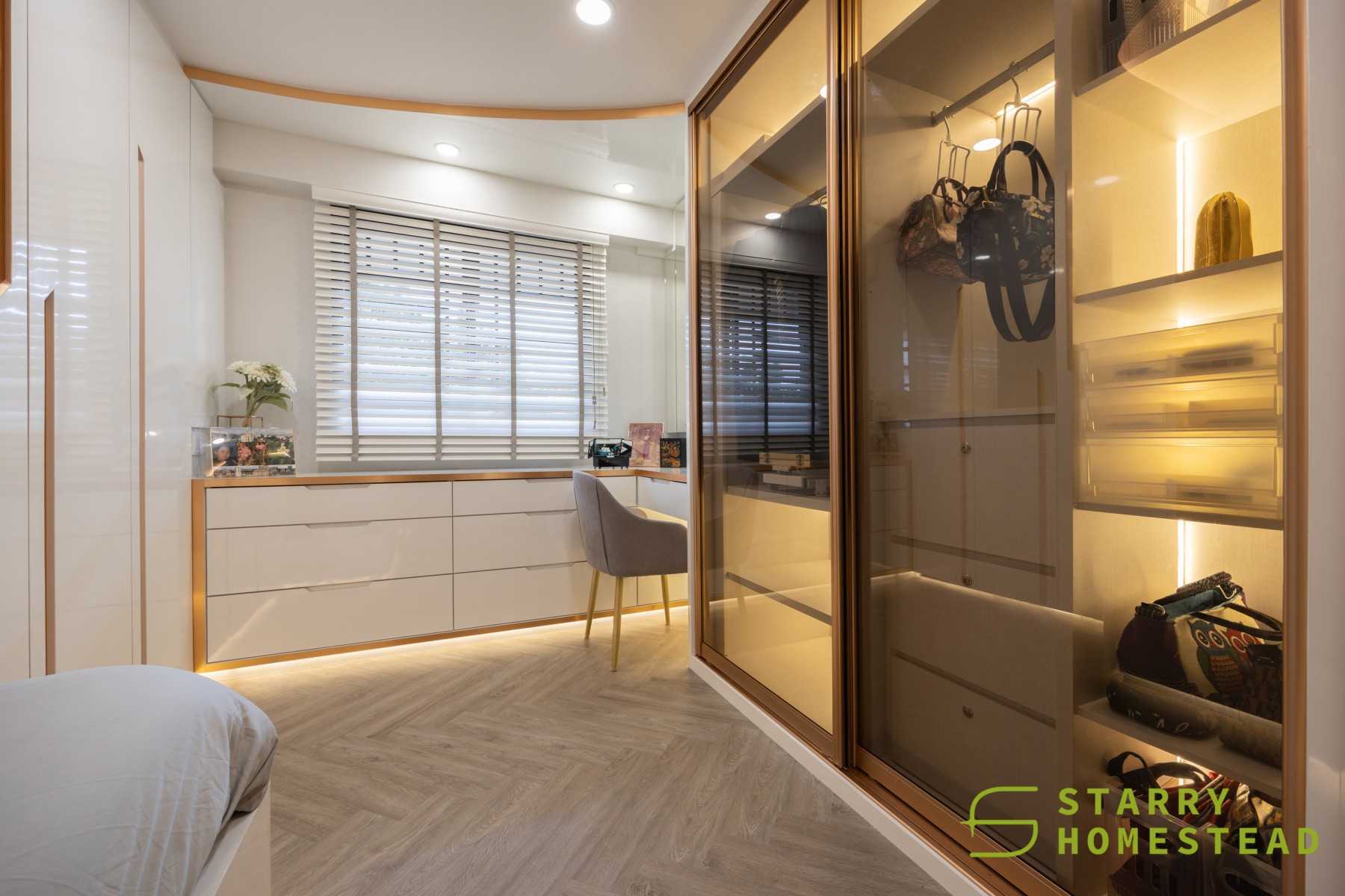 Modern Bedroom with Wardrobe and Sliding Wardrobe