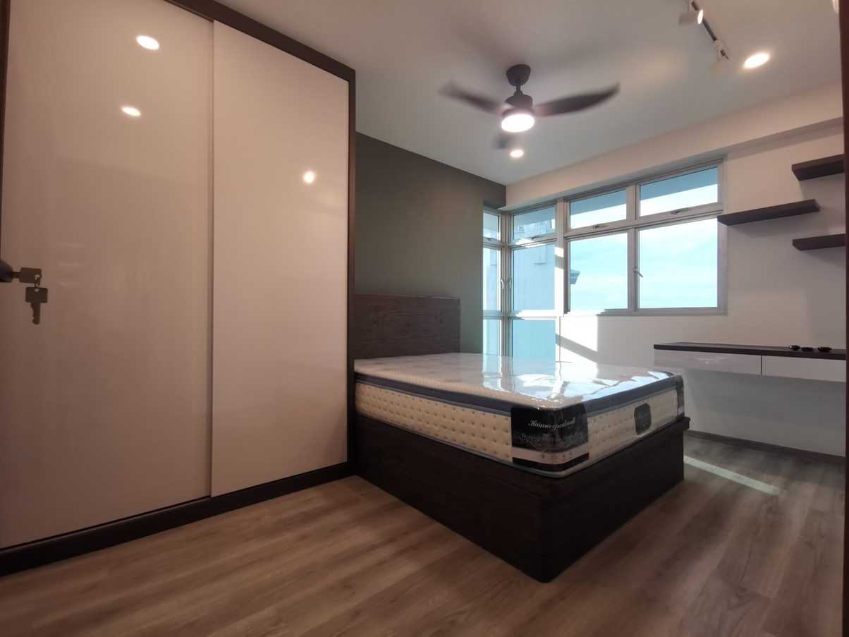 Scandinavian Bedroom with Wardrobe and Sliding Wardrobe