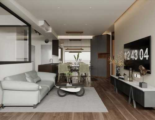 Contemporary Living Room at yishun 466a