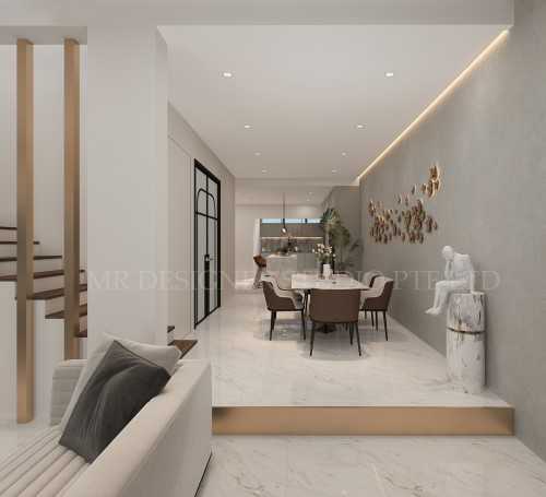 Contemporary Living Room at Changi lorong 104